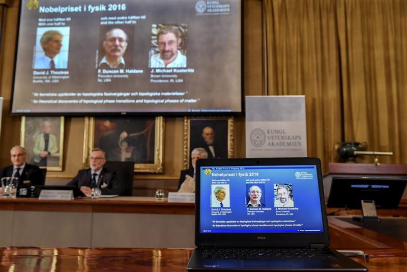 Brits trio wint Nobelprijs Natuurkunde