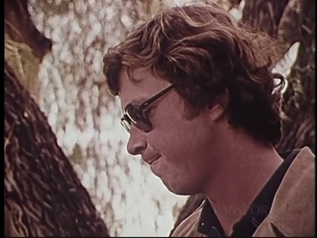 Michael Crichton op de set van Westworld in 1973