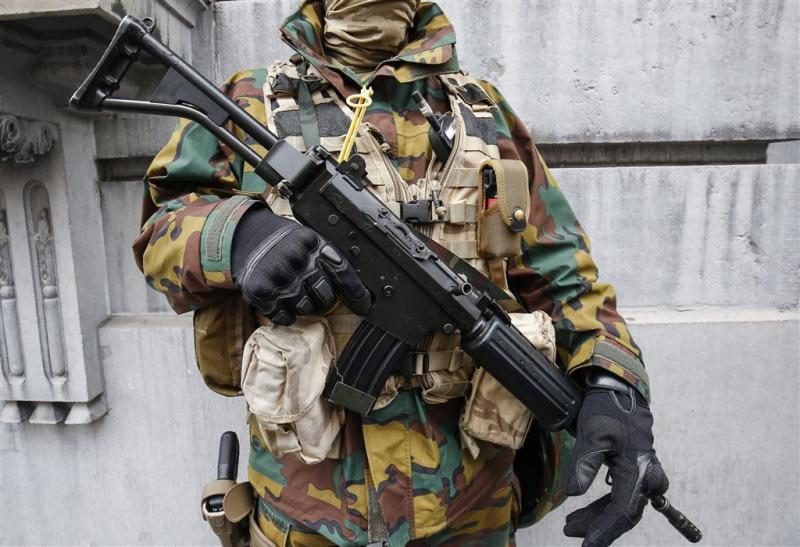 Minder militairen op Belgische straten