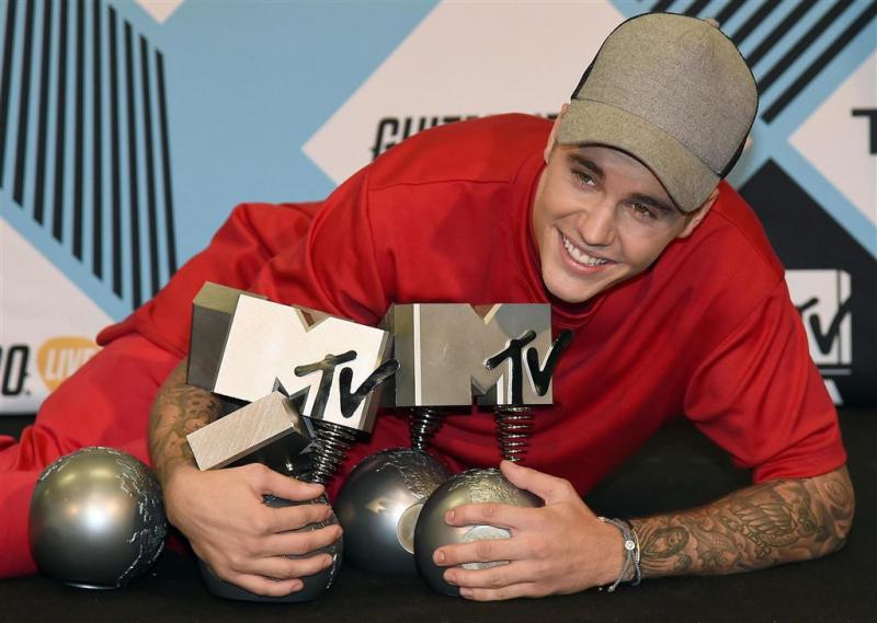 Justin Bieber wint meeste MTV EMA