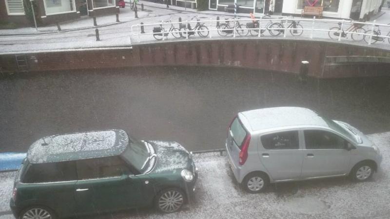 Zware onweersbui in Haarlem (Foto: Stephan5)