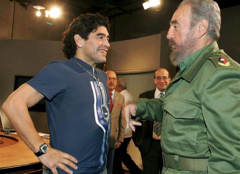 Maradona rouwt om 'tweede vader' Castro