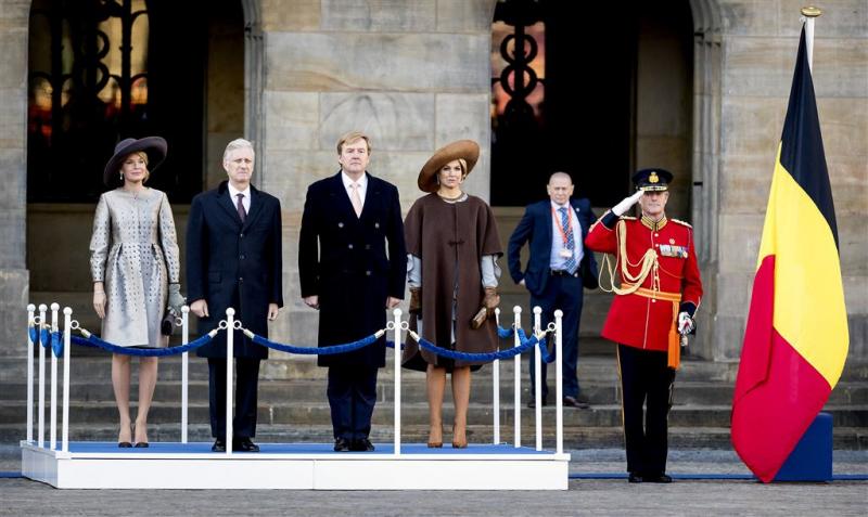 Belgisch koningspaar ontvangen in Amsterdam
