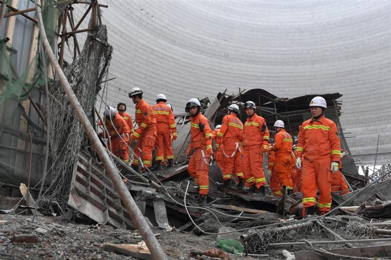 China arresteert negen mensen om bouwongeval