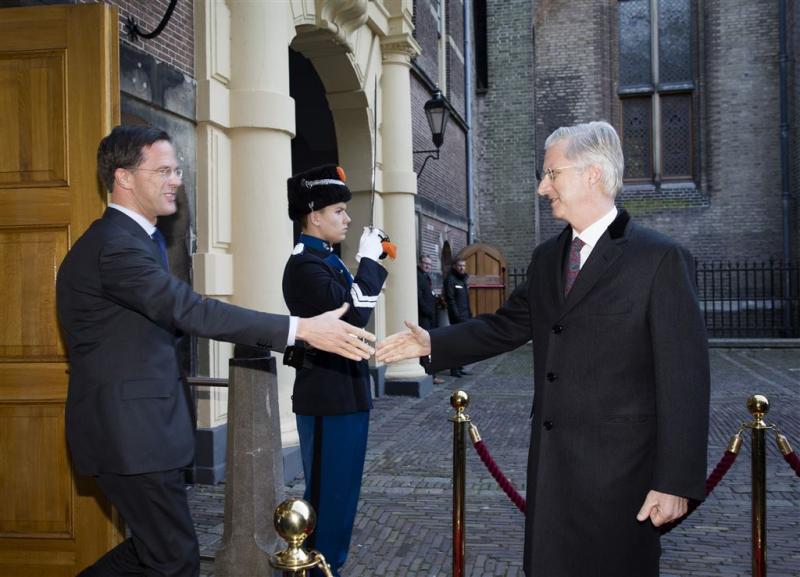Premier Rutte luncht met Belgische koning