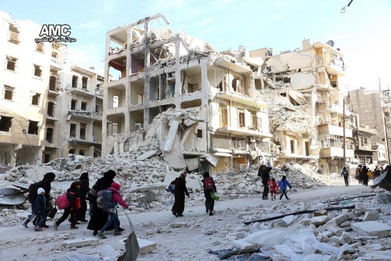 'Rebellen verder teruggedrongen in Aleppo'
