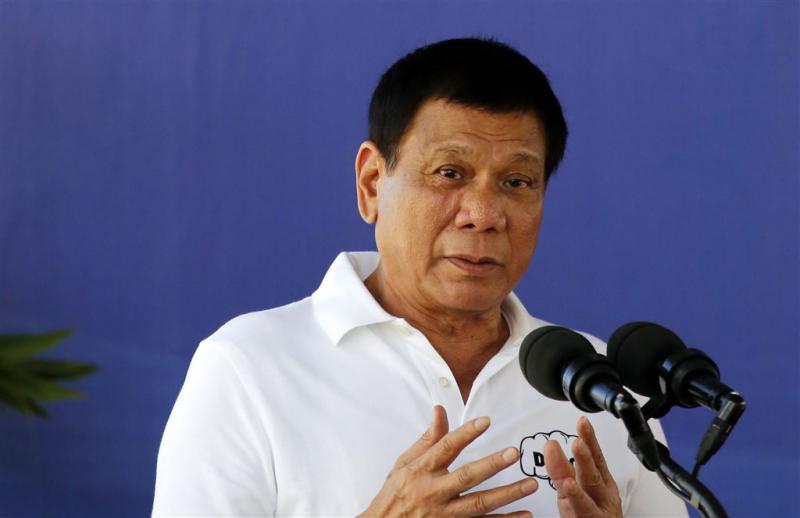 Duterte voelt zich gesteund door Trump