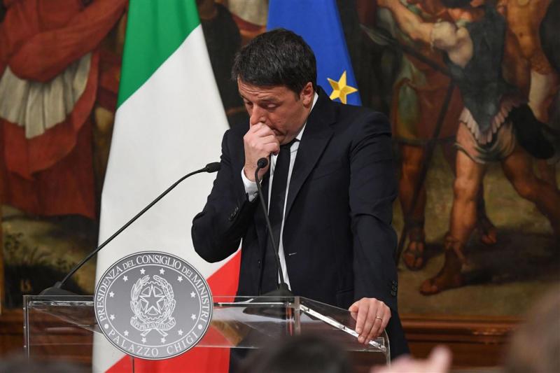 Italiaanse premier Renzi treedt woensdag af