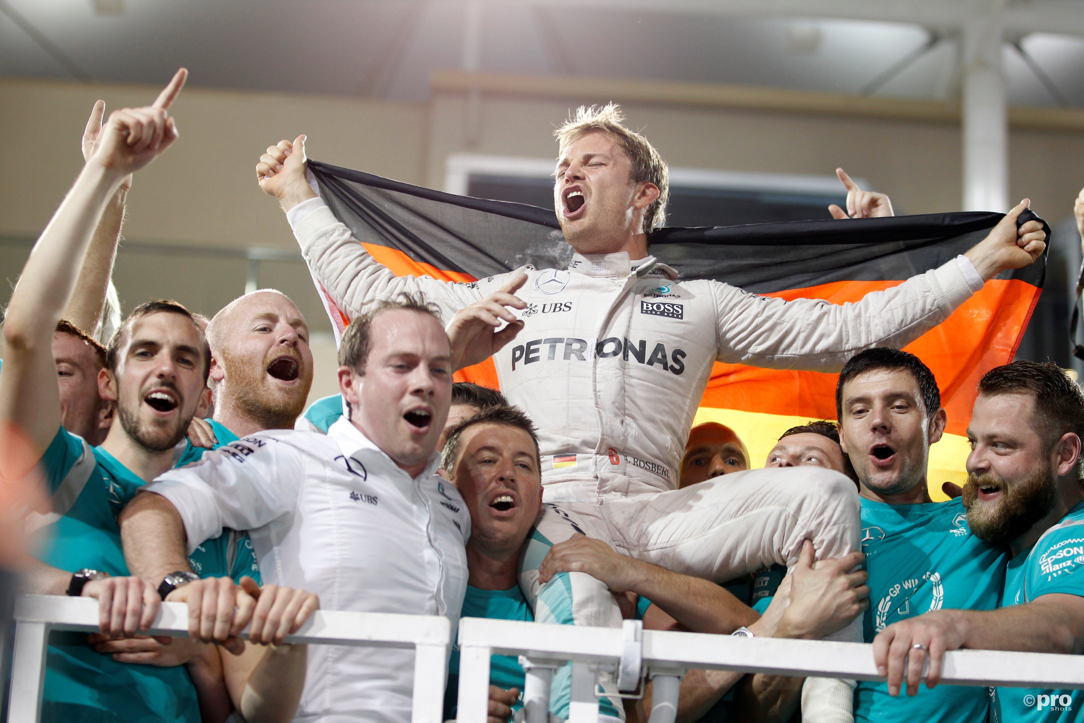 Rosberg viert zijn wereldtitel (Pro Shots / Action Images)