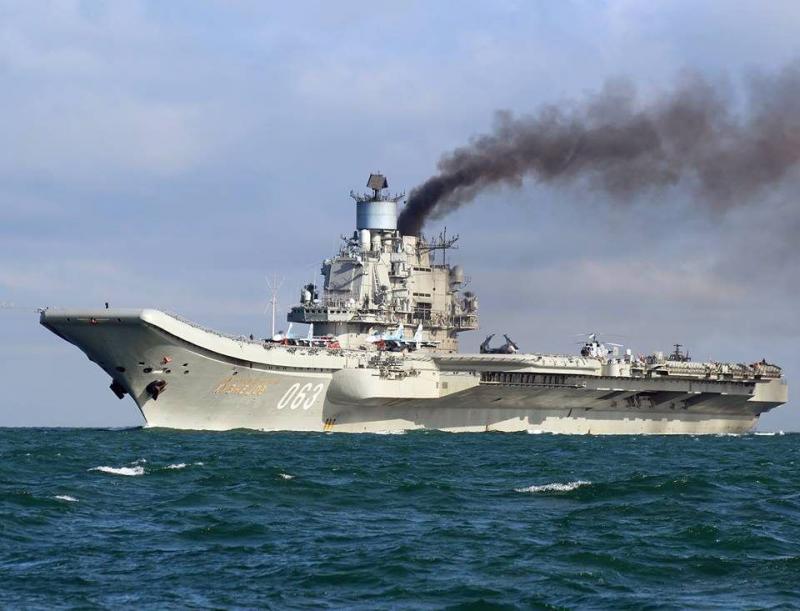 Rusland haalt vliegdekschip weg bij Syrië
