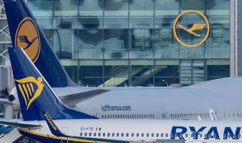 Lufthansa voorbijgestreefd door Ryanair