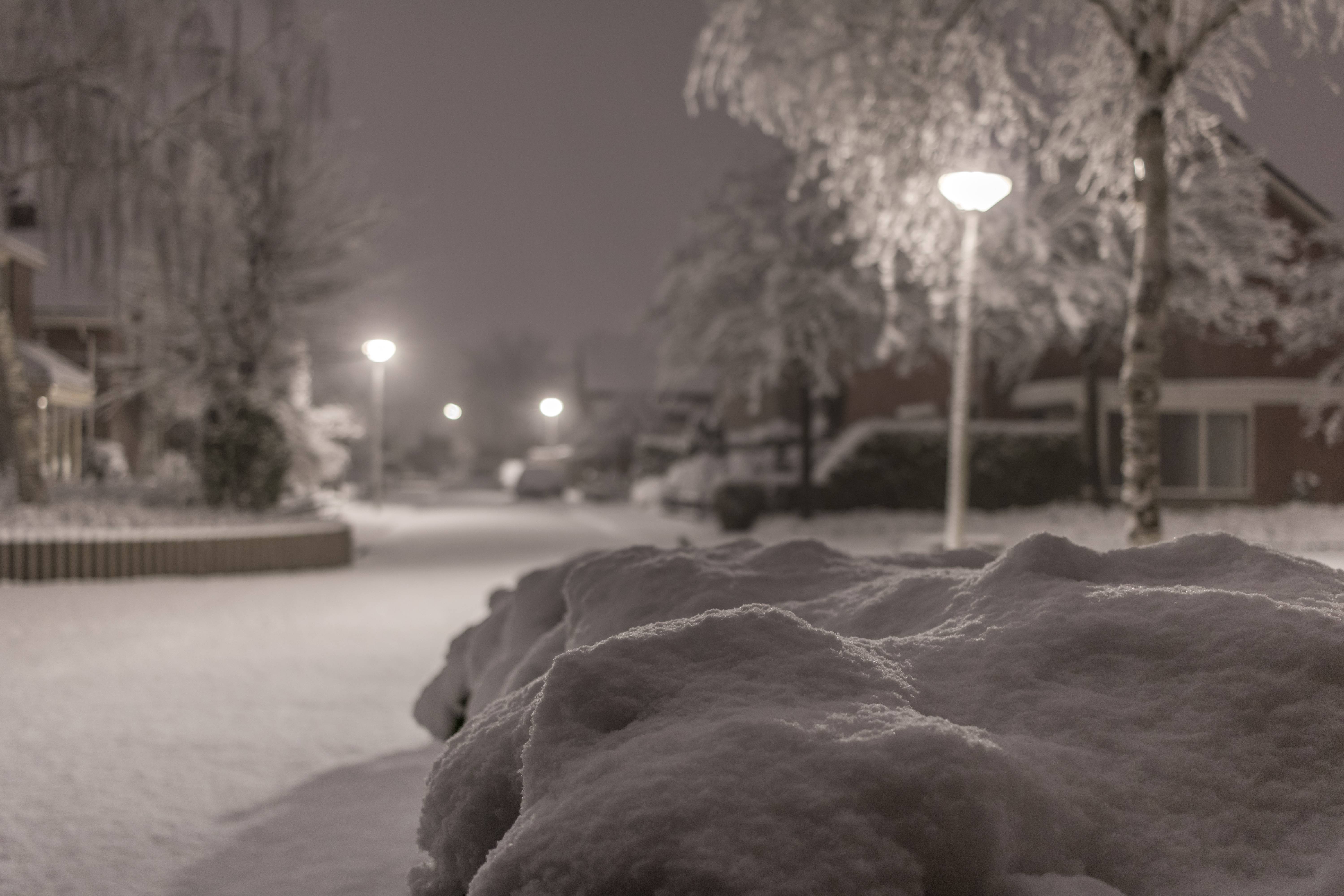Sneeuw in Twente. Archief-foto van precies een jaar geleden.