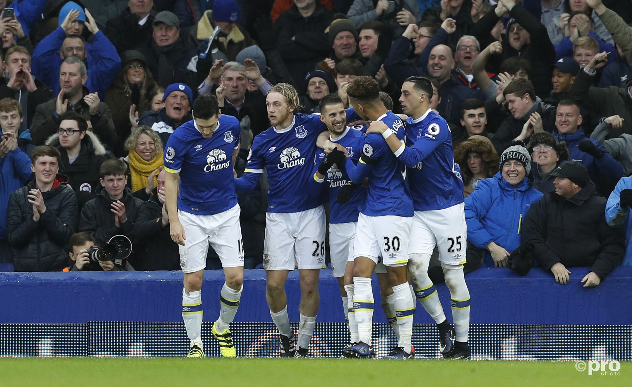 Everton viert de overwinning. (PRO SHOTS/Action Images)