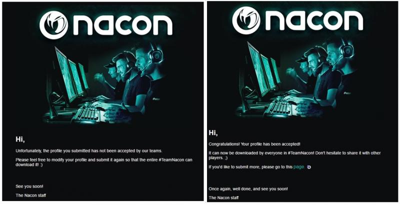 Nacon Alpha Pad - Profielen uploaden