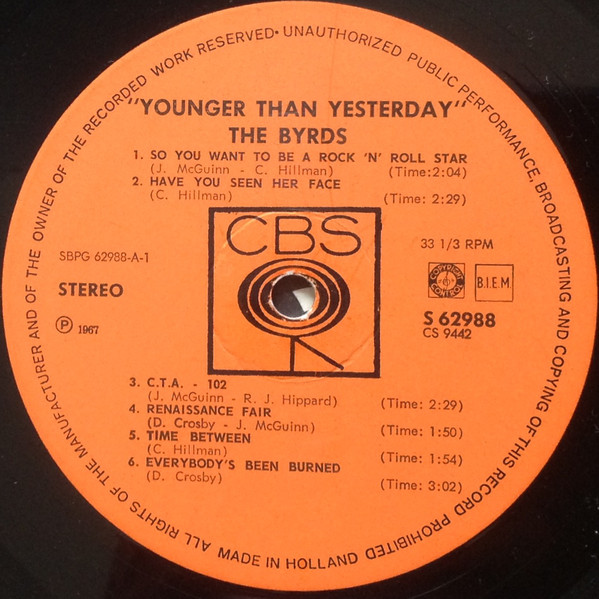 The Byrds - Younger Than Yesterday A