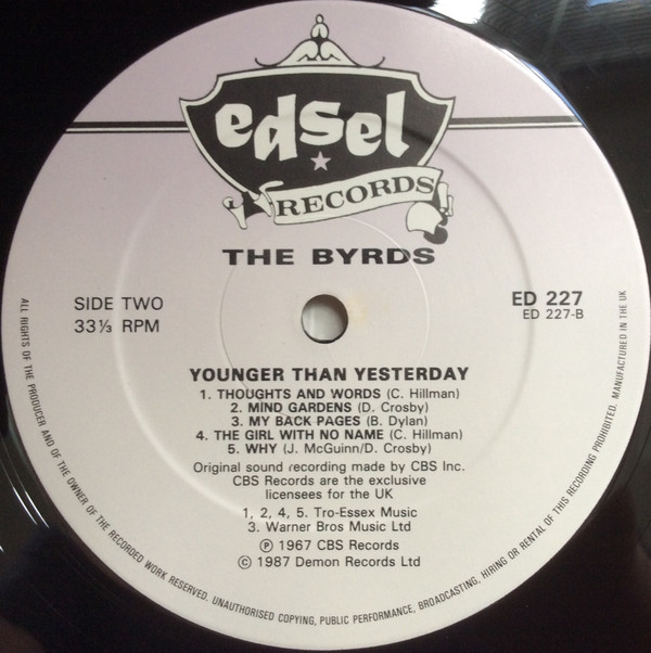 The Byrds - Younger Than Yesterday B