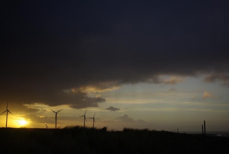 Bewolkte windmolens (Foto: Disbatch)