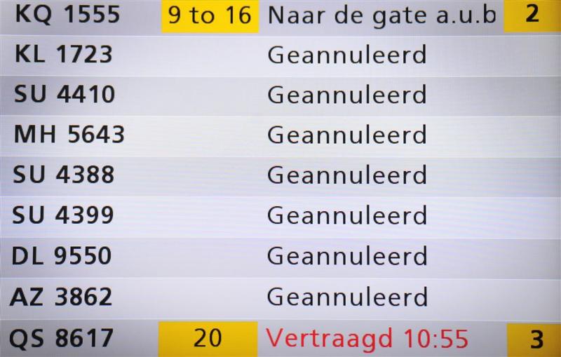 Schiphol annuleert 90 vluchten door storm