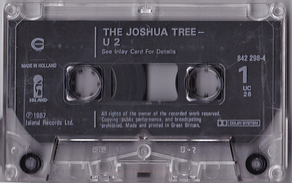U2 - The Joshua Tree cassette