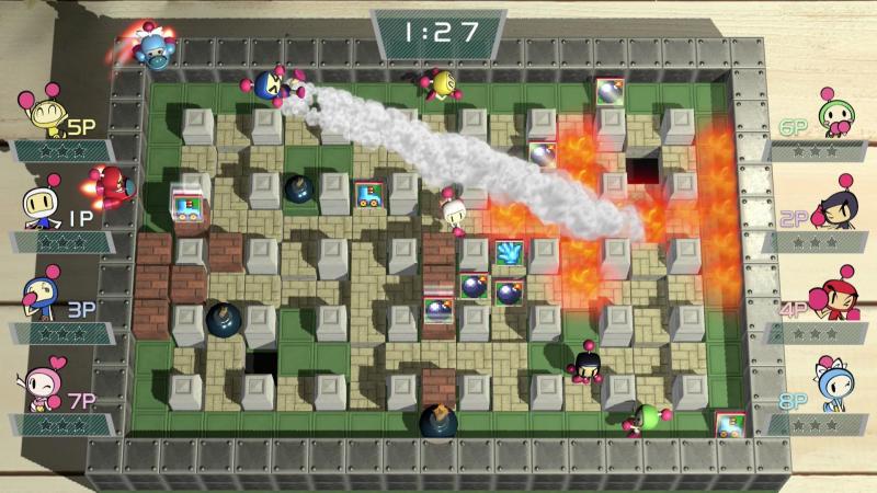Super Bomberman R 8-man Multiplayer