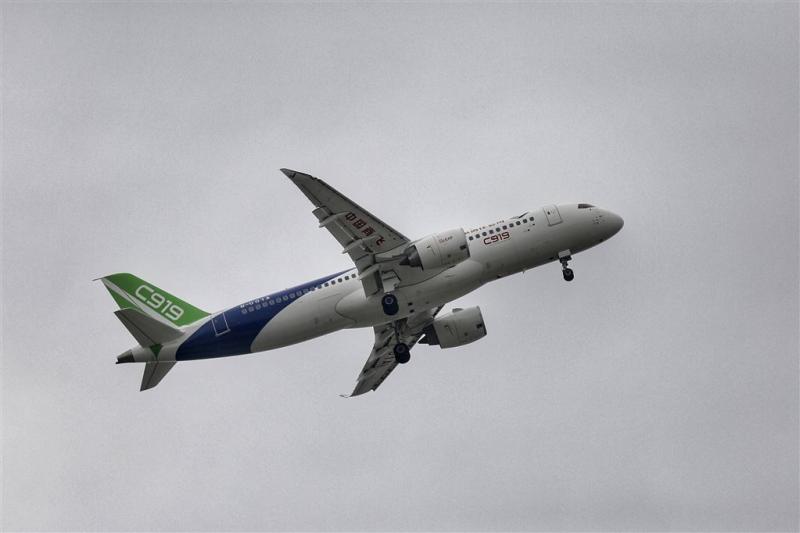 Succesvolle vlucht eerste passagiersjet China