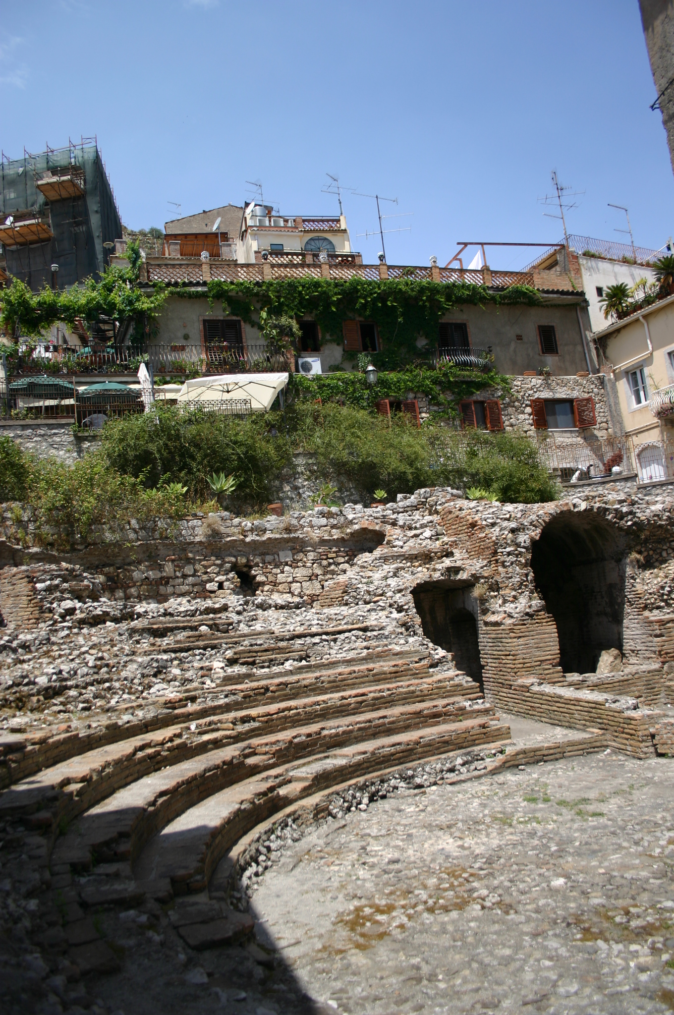 Een Romeins theater, midden in Taormina (Foto: WikiCommons/Giovanni Dall'Orto)