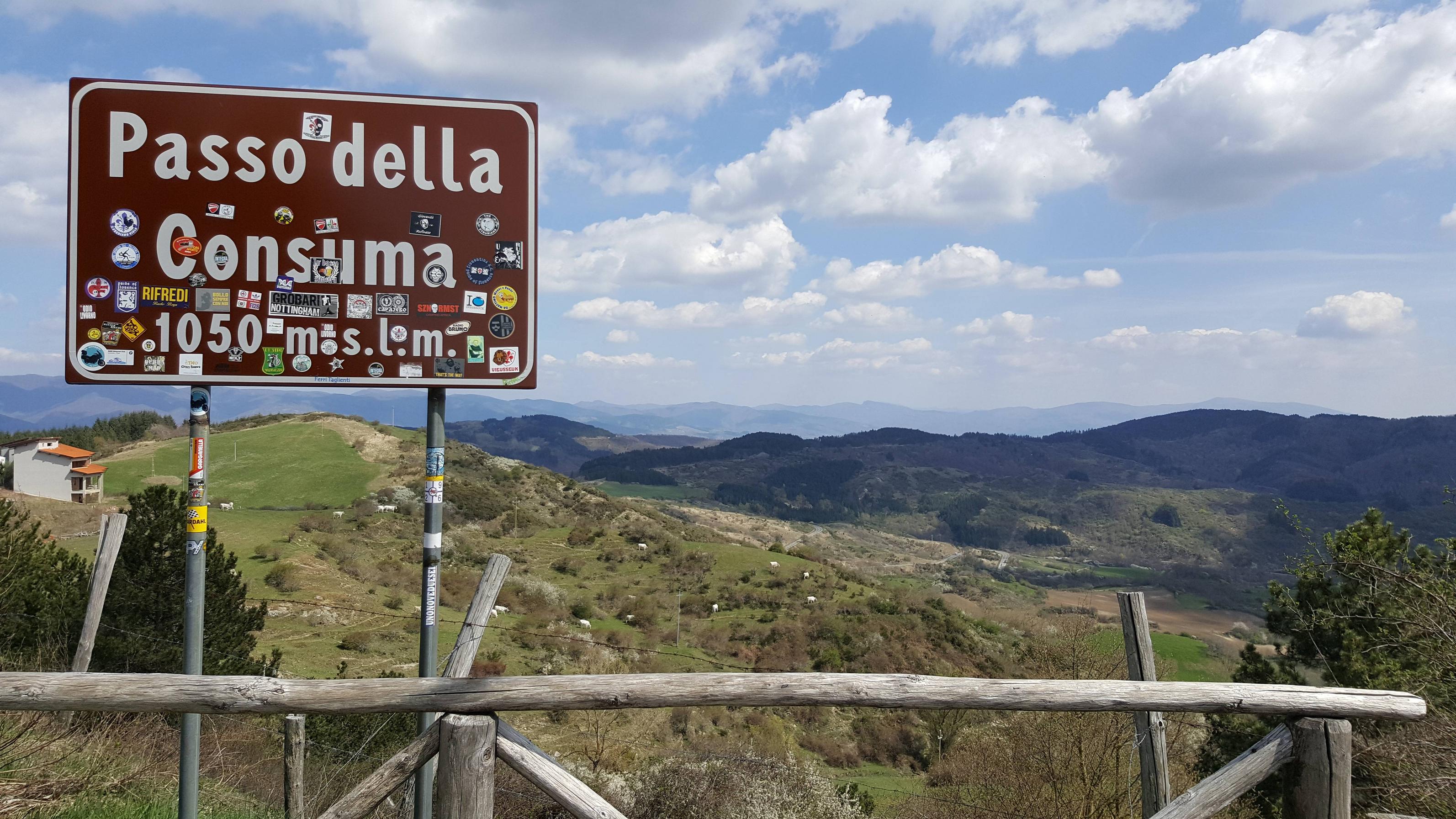 Bovenop de Passo della Consuma (Foto: Panoramio)