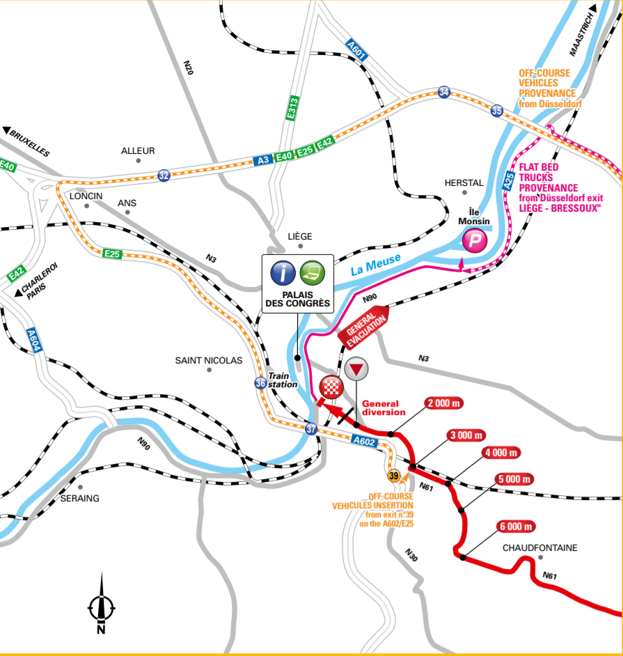 De slotkilometers van vandaag (Bron: Letour.fr)