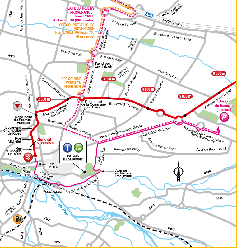 De slotkilometers van vandaag (Bron: Letour.fr)