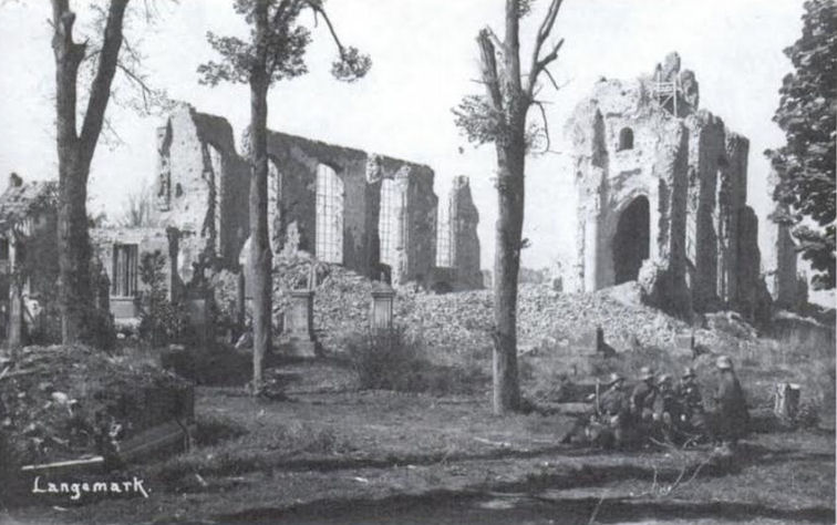 De ruines van Langemark