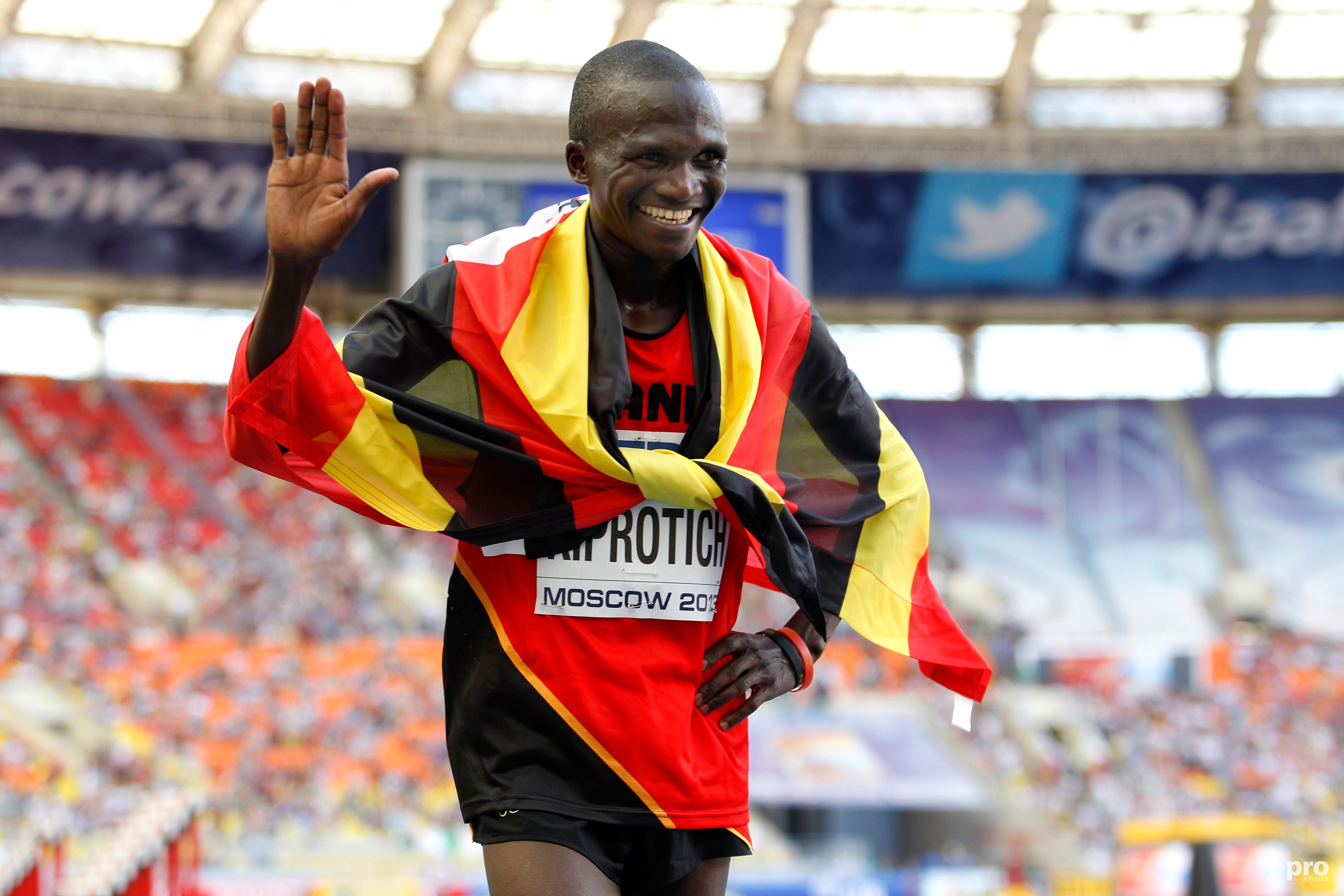 Stephen Kiprotich hoopt Oeganda voor de derde keer te laten juichen op een mondiale marathon (Pro Shots/Gepa)