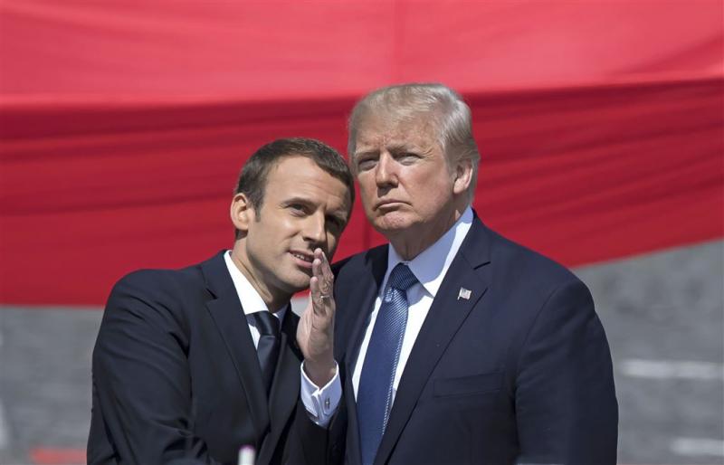 Trump en Macron: samenwerken inzake Korea