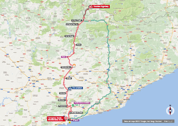 De route van vandaag (Bron: Letour.fr)