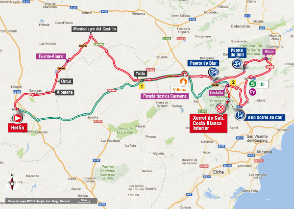 De route van vandaag (Bron: Letour.fr)