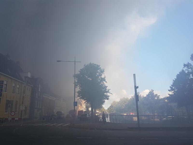 Brand bij Holland Casino in Groningen (Foto: mamaisboos)