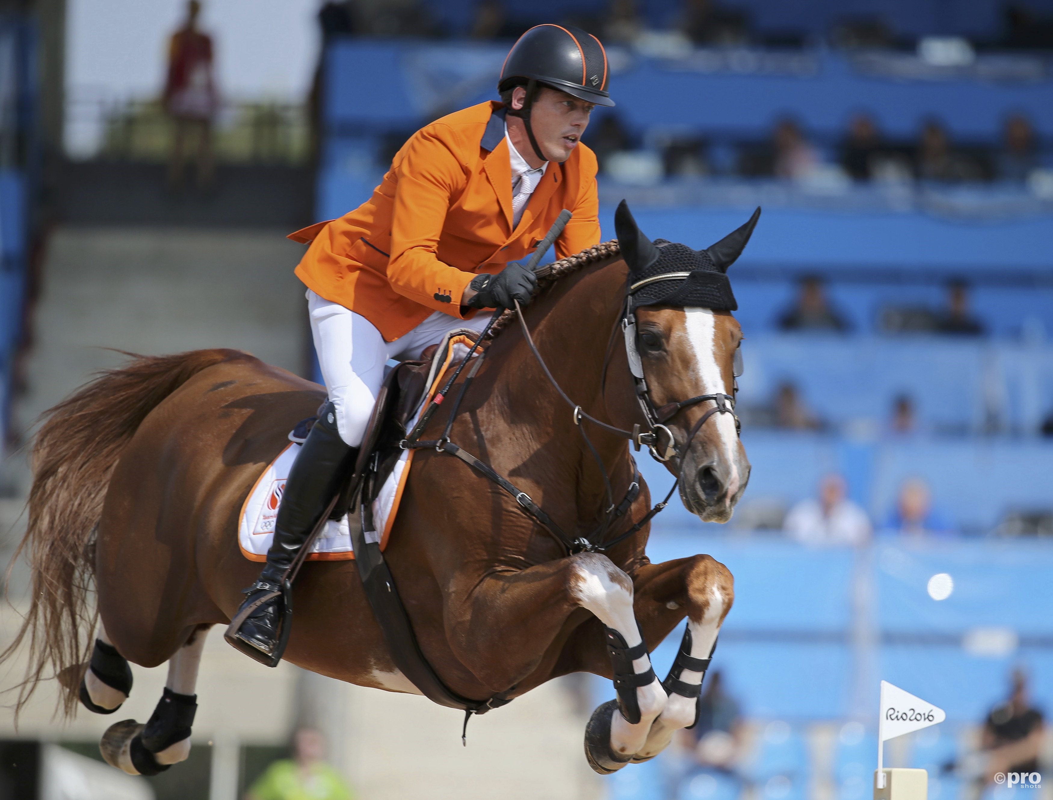 Harrie Smolders redt Nederlandse eer op EK paardensport. (PRO SHOTS/Action Images)
