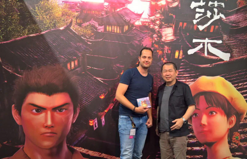 SolidDs en Yu Suzuki op Gamescom 2017