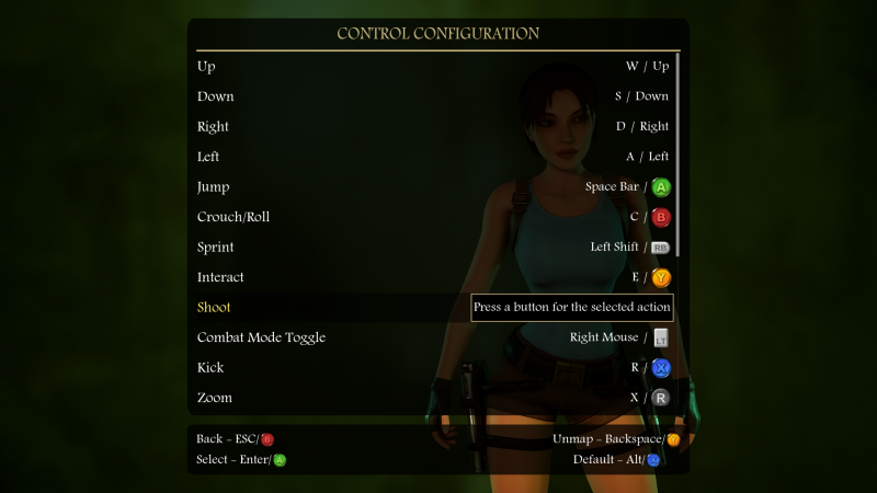 Tomb Raider 2 in UE4 - Menu