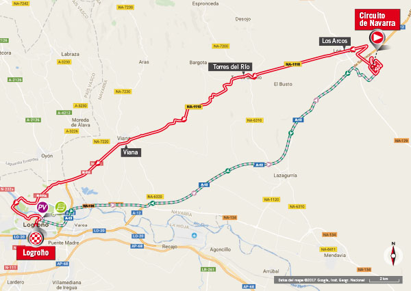 De route van vandaag (Bron: Letour.fr)