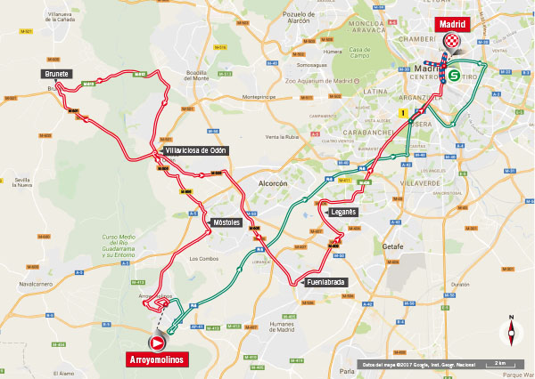 De route van vandaag (Bron: Letour.fr)