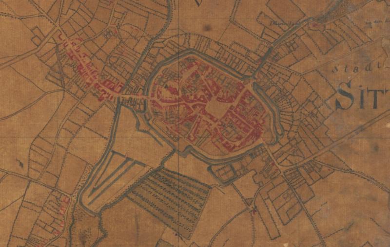Kadastrale gegevens Historische Tuinen Sittard-Geleen (Trnachot 1805, Gemeente Sittard)