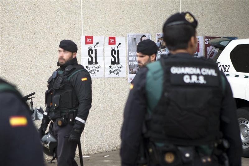 Guardia Civil rukt uit in Catalonië