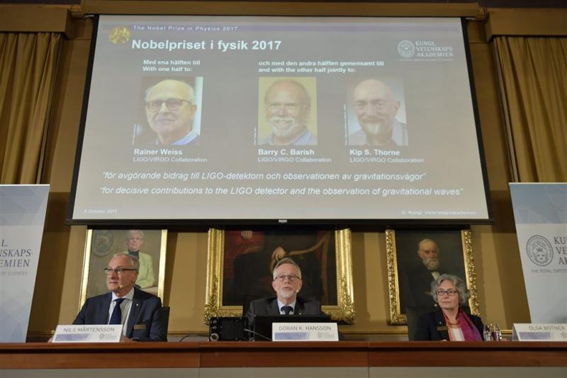 Nobelprijs voor bewijs zwaartekrachtgolven