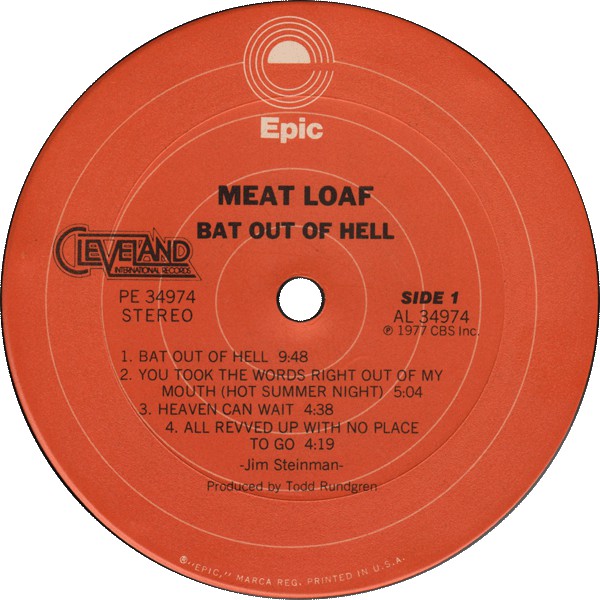 Meat Loaf - Bat Out Of Hell A