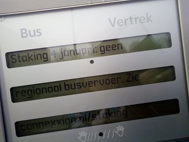 Staking regionaal busvervoer (Foto: eigen)