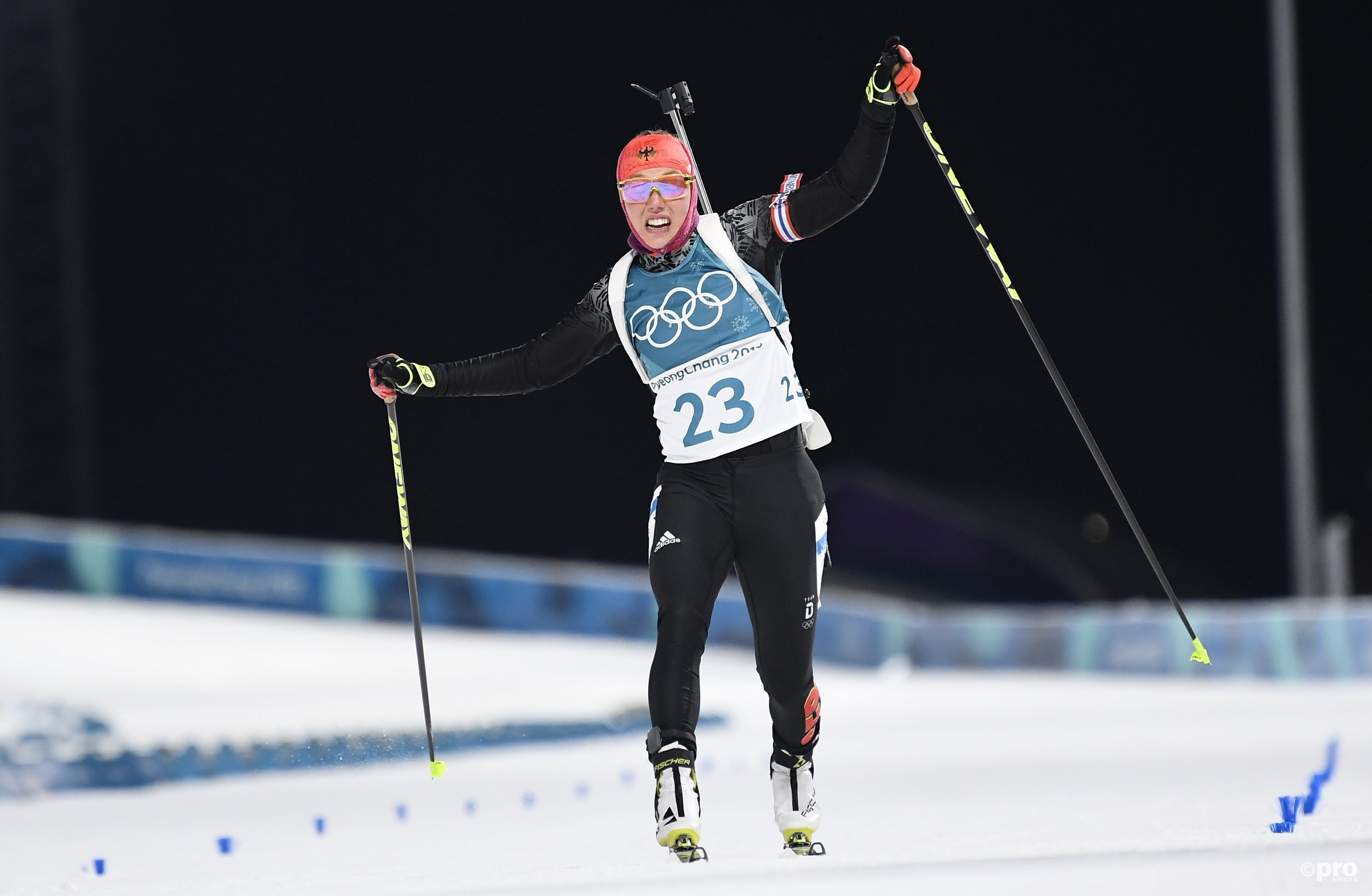 Dahlmeier zet de tijd neer die uiteindelijk goed blijkt voor olympisch goud (Pro Shots/Action Images)