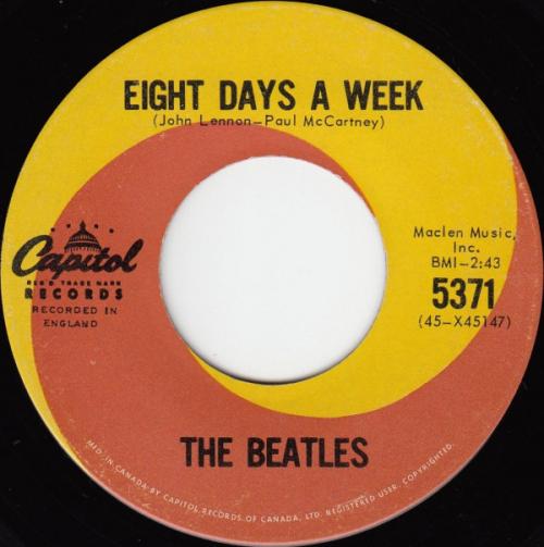 The Beatles - Eight Days A Week (Canadese persing)