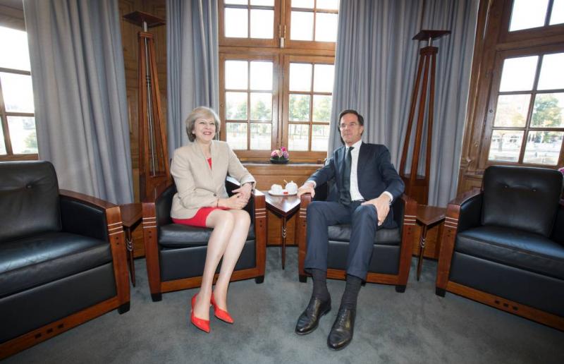 Rutte luncht met Britse premier May