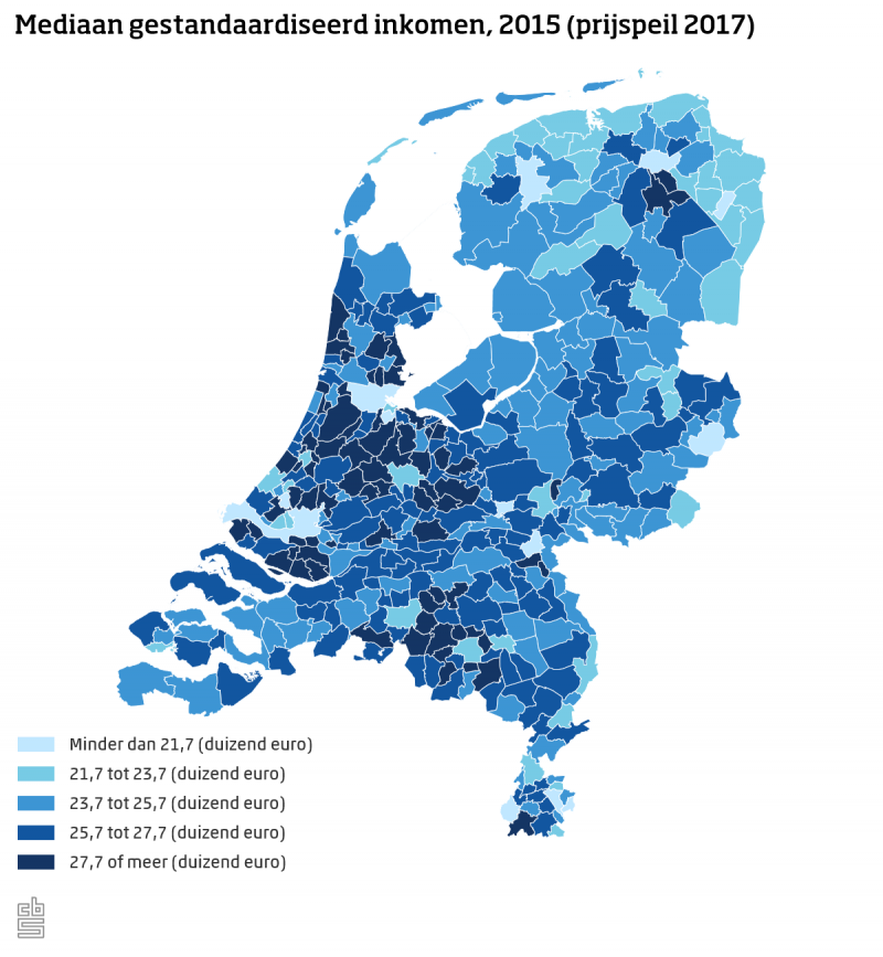 'Rijken wonen in randgemeente grote stad' (Foto: Centraal Bureau voor de Statistiek)