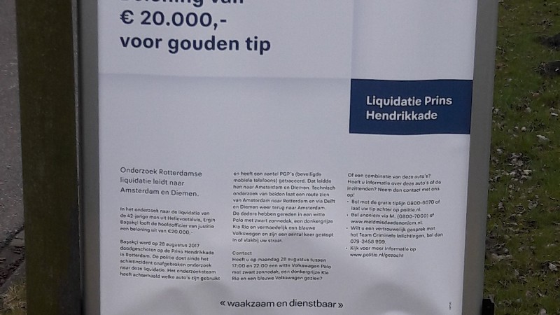 Nieuwe aanhouding in Rotterdamse liquidatiezaak (Foto: Politie.nl)